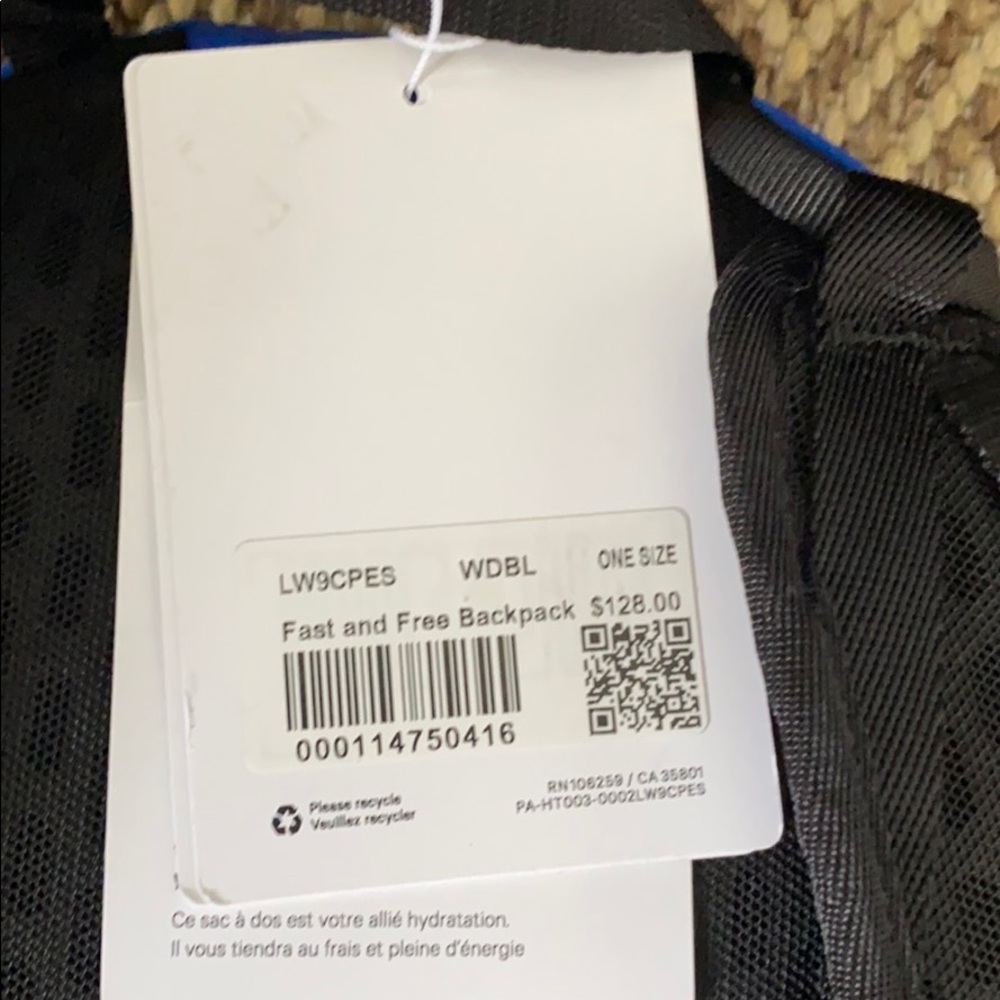 NWT last one❤️Lululemon Fast & Free Backpack - Picture 12 of 16